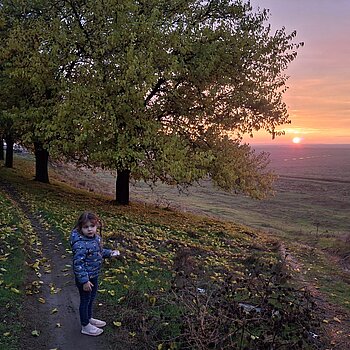 Spectacolul apusului dupa o ploaie de toamna