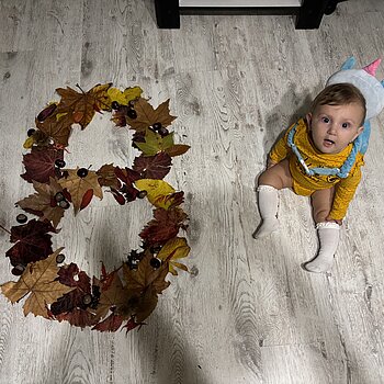 Bebelusul meu facand 8 luni