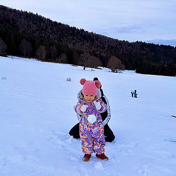 La munte, la Lacul Sfânta Ana