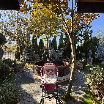 Pui de somn în aerul curat al toamnei și în lumina-i blândă