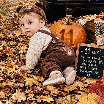 🍂🤎 El este roada toamnei mele, cea mai frumoasă binecuvântare pe care mi-a dărui
