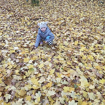 In drum spre grădinița 🙂