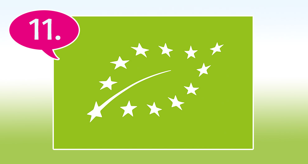 A green square contains white stars and a white line, with a red bubble numbered 11.